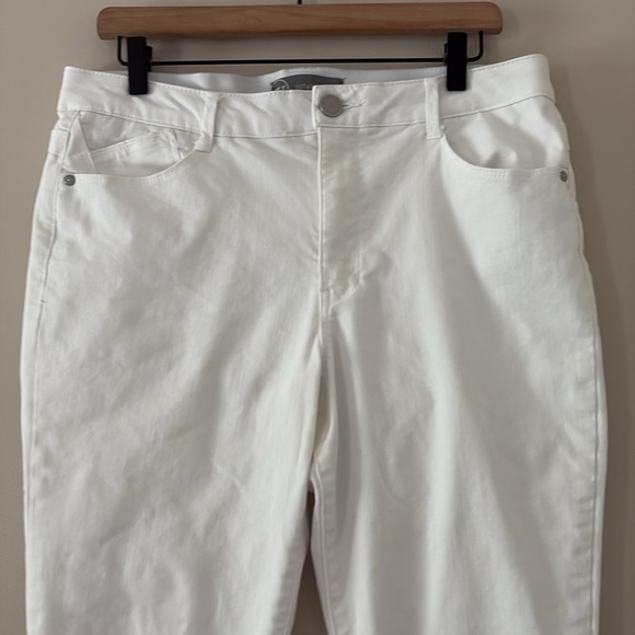 Wit & Wisdom Absolution Jeans High Rise Ankle Skimmer Optic White Denim Size 12 - Picture 2 of 15